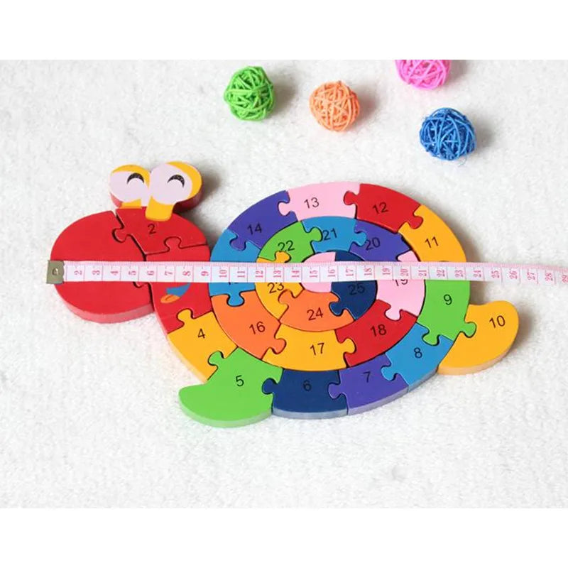 New Educational Toys Kids Snail Wooden Toys Wood Kids 3d Puzzle Kids Jigsaw Puzzles Brinquedo