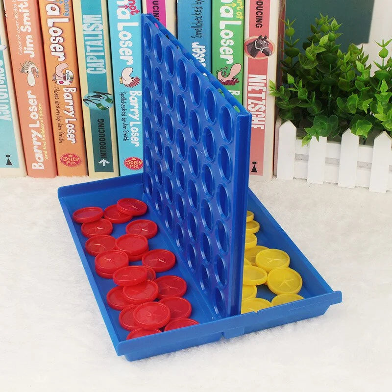 Foldable Connect 4 In A Line Board Game Children's Educational Toys Kids Children Line Up Row Board Puzzle Toys Party Bingo Game