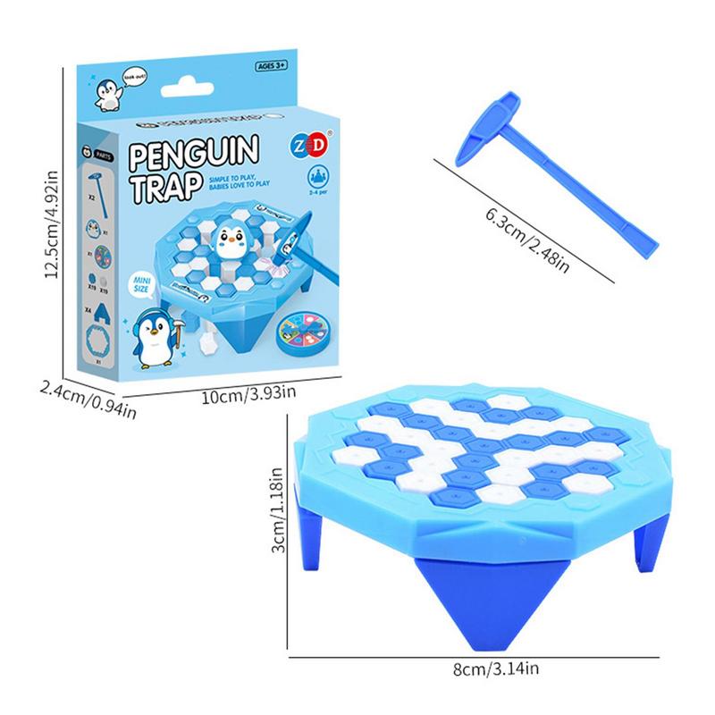 Brinquedos de mesa para festas infantis para interação entre pais e filhos Salve os pinguins